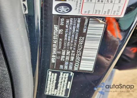 2015 Mercedes-Benz S 550 4Matic из США, поврежденный, VIN WDDUG8FB2FA374932